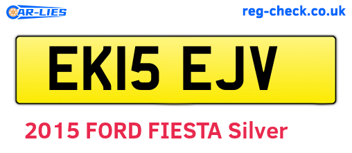 EK15EJV are the vehicle registration plates.