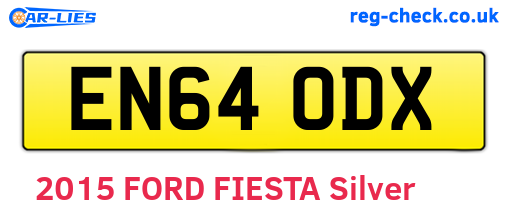 EN64ODX are the vehicle registration plates.