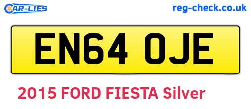EN64OJE are the vehicle registration plates.