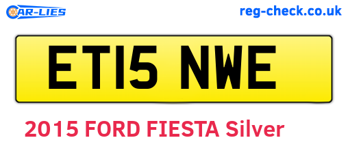 ET15NWE are the vehicle registration plates.