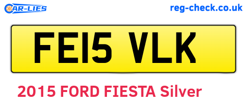 FE15VLK are the vehicle registration plates.