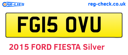 FG15OVU are the vehicle registration plates.
