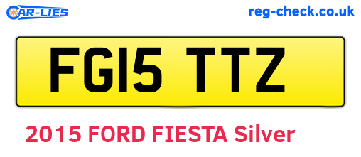 FG15TTZ are the vehicle registration plates.