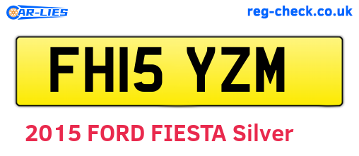 FH15YZM are the vehicle registration plates.