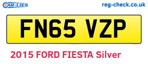 FN65VZP are the vehicle registration plates.