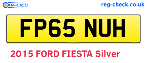 FP65NUH are the vehicle registration plates.