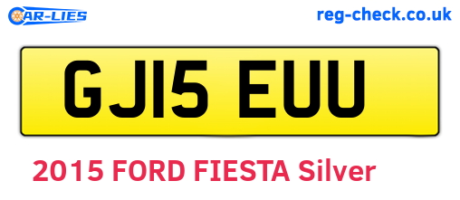 GJ15EUU are the vehicle registration plates.