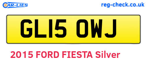 GL15OWJ are the vehicle registration plates.