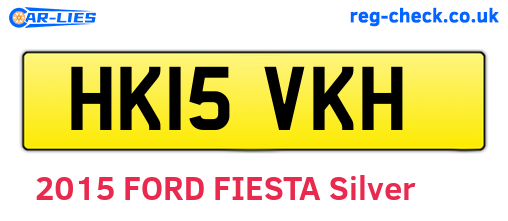 HK15VKH are the vehicle registration plates.
