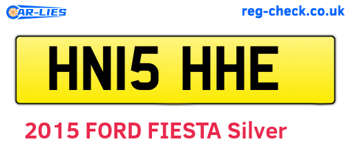 HN15HHE are the vehicle registration plates.