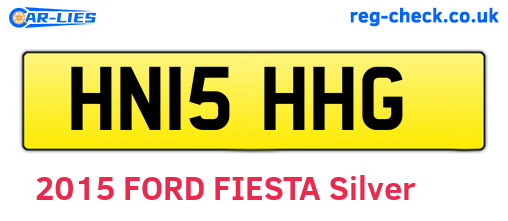 HN15HHG are the vehicle registration plates.