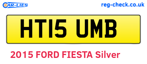 HT15UMB are the vehicle registration plates.