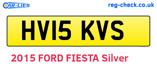 HV15KVS are the vehicle registration plates.