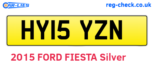 HY15YZN are the vehicle registration plates.