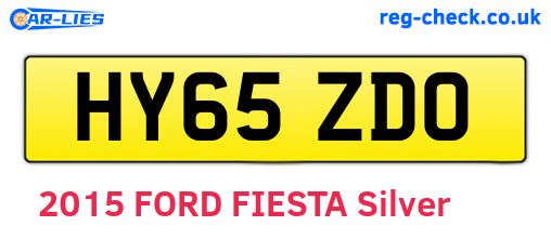 HY65ZDO are the vehicle registration plates.
