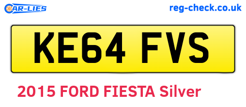 KE64FVS are the vehicle registration plates.