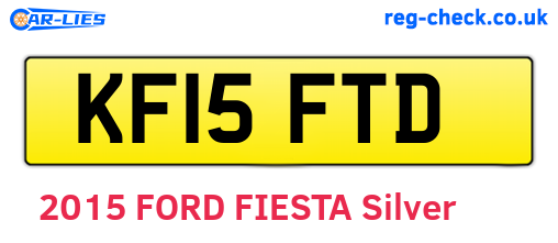 KF15FTD are the vehicle registration plates.