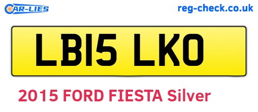 LB15LKO are the vehicle registration plates.