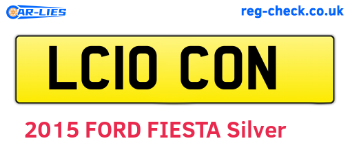 LC10CON are the vehicle registration plates.