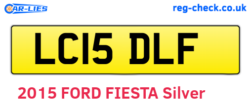 LC15DLF are the vehicle registration plates.