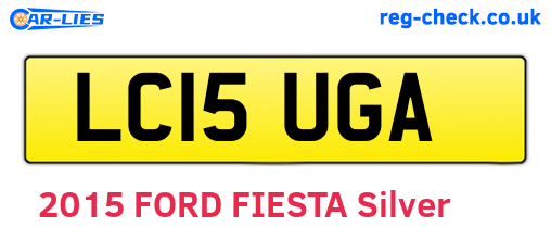 LC15UGA are the vehicle registration plates.