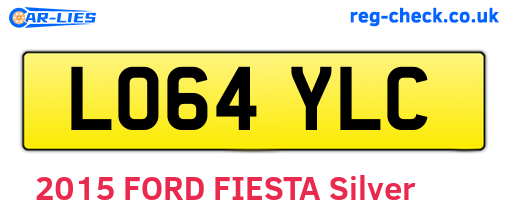 LO64YLC are the vehicle registration plates.