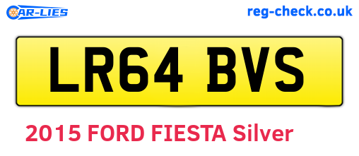 LR64BVS are the vehicle registration plates.