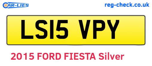 LS15VPY are the vehicle registration plates.