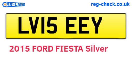 LV15EEY are the vehicle registration plates.