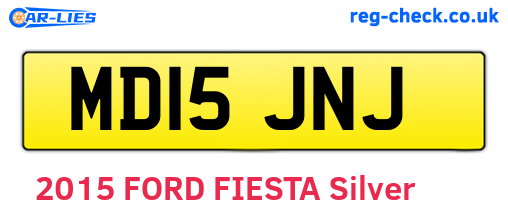 MD15JNJ are the vehicle registration plates.