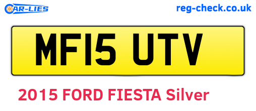 MF15UTV are the vehicle registration plates.
