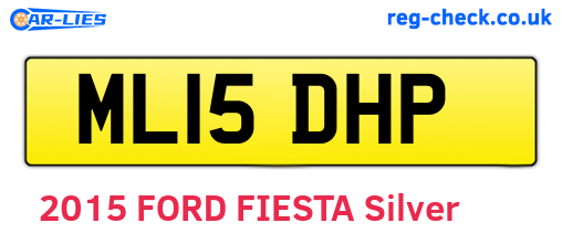 ML15DHP are the vehicle registration plates.