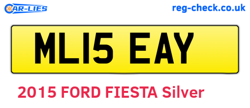 ML15EAY are the vehicle registration plates.