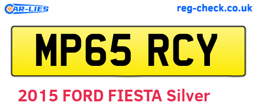 MP65RCY are the vehicle registration plates.