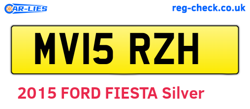 MV15RZH are the vehicle registration plates.