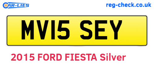 MV15SEY are the vehicle registration plates.
