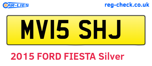 MV15SHJ are the vehicle registration plates.