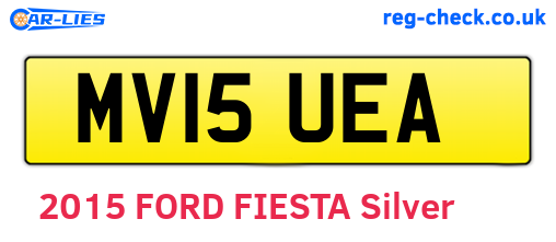 MV15UEA are the vehicle registration plates.