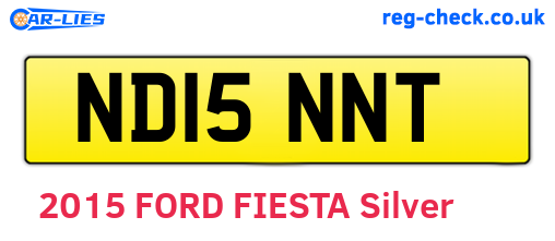 ND15NNT are the vehicle registration plates.