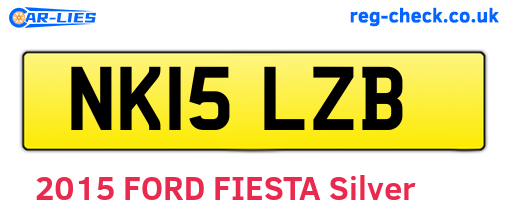 NK15LZB are the vehicle registration plates.