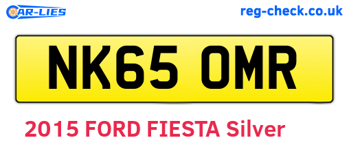 NK65OMR are the vehicle registration plates.