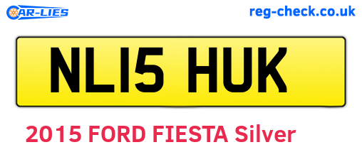 NL15HUK are the vehicle registration plates.