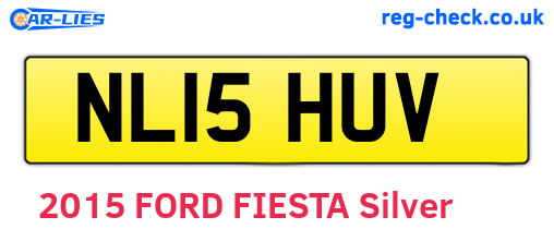 NL15HUV are the vehicle registration plates.