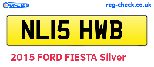 NL15HWB are the vehicle registration plates.