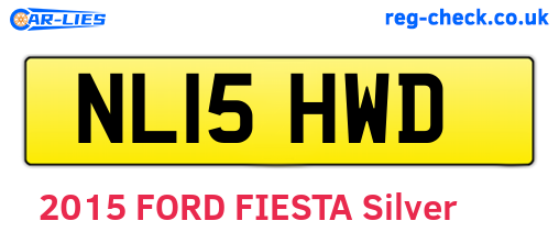 NL15HWD are the vehicle registration plates.