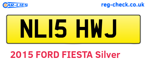 NL15HWJ are the vehicle registration plates.