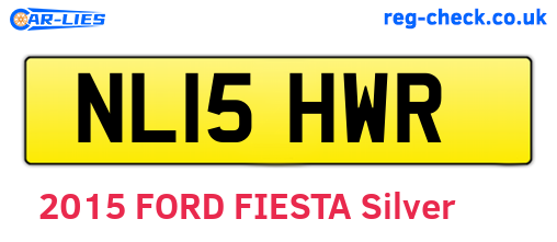 NL15HWR are the vehicle registration plates.