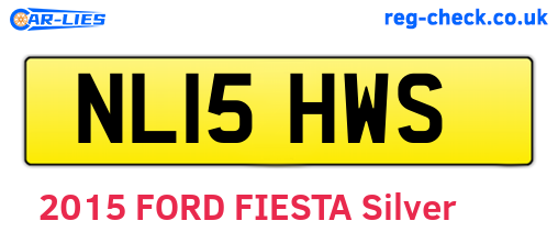 NL15HWS are the vehicle registration plates.