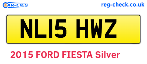 NL15HWZ are the vehicle registration plates.