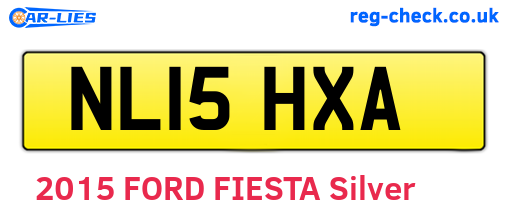 NL15HXA are the vehicle registration plates.